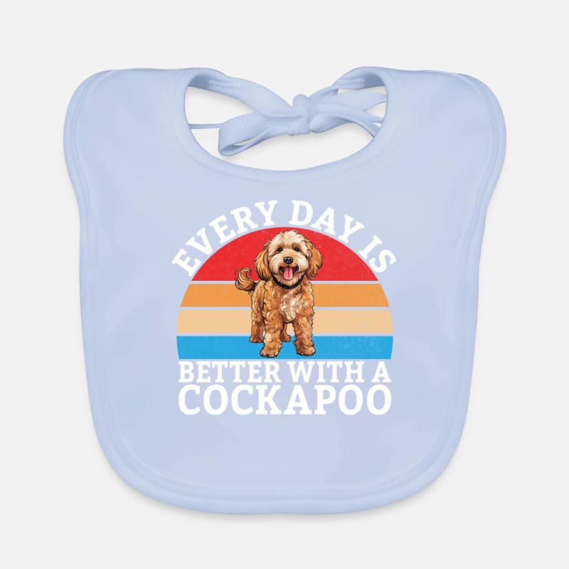 Cadeaux Cockapoo Bavoir bio Bébé