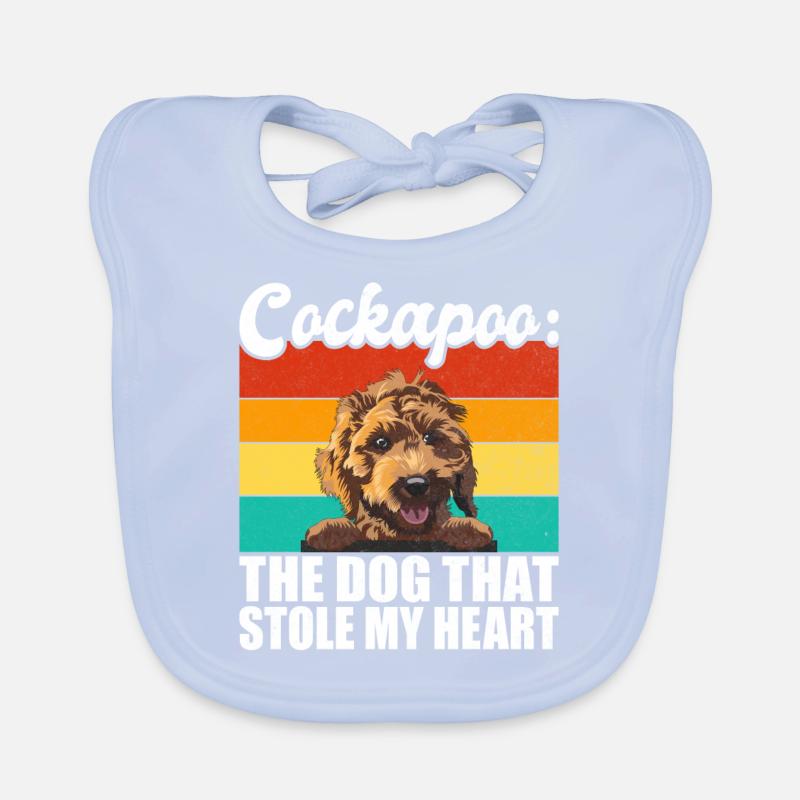 Cockapoo Gifts Organic Baby Bibs