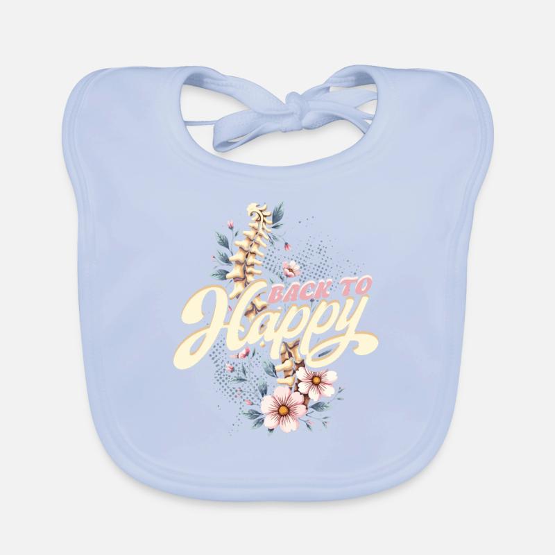 Chiropractor Physical Therapist Back To Happy Organic Baby Bibs
