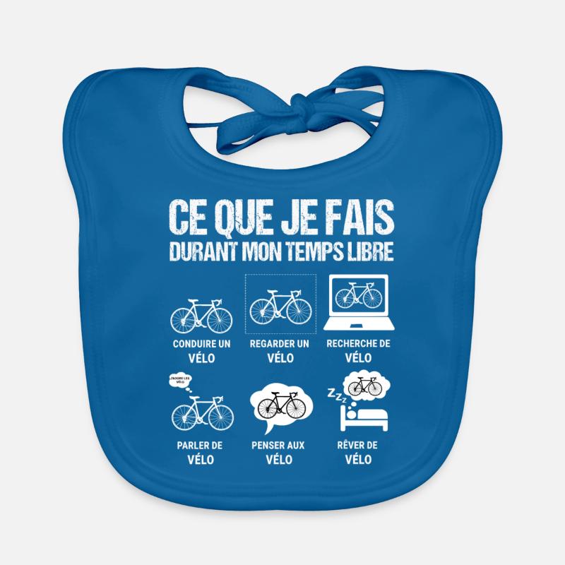 Ce que je fais durant mon temps libre velo Bavoir bio Bébé