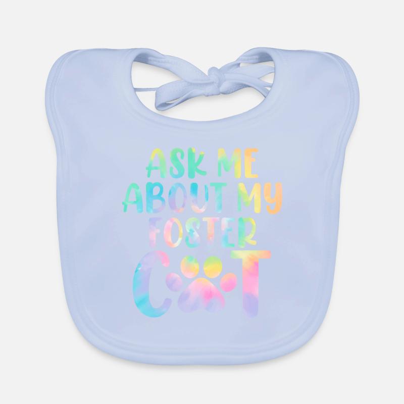 Demandez-moi à propos de mon refuge Tie Dye pour chat drôle Bavoir bio Bébé