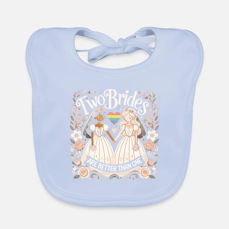 Zwei Bräute sind besser als eine Baby Bio-Lätzchen