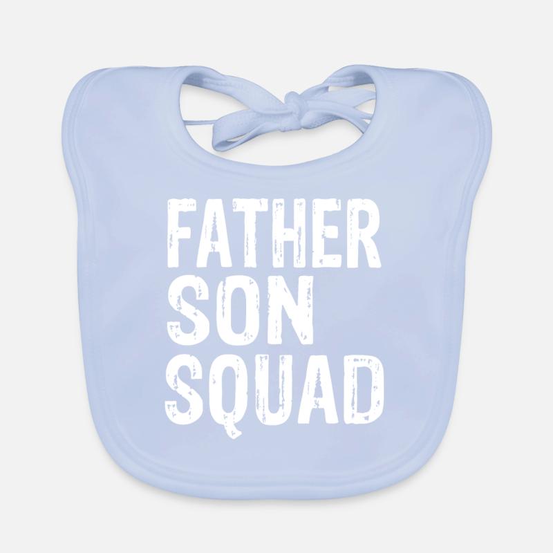 Father Son Squad Organic Baby Bibs