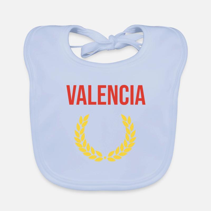 Idée cadeau souvenir Valence Espagne Bavoir bio Bébé
