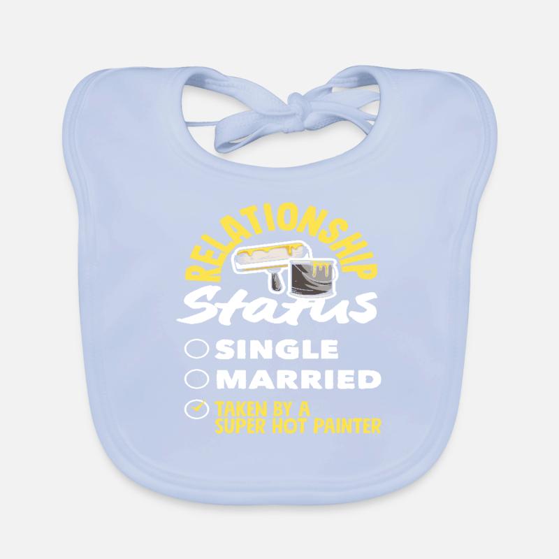 Relationship Status Assigned To Hot Painter Organic Baby Bibs