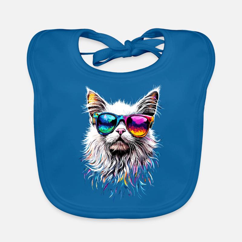 Chat Angora Blanc Chat Angora Chats Angora Mignons Bavoir bio Bébé