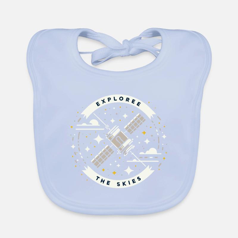 EXPLOREZ LE CIEL Bavoir bio Bébé