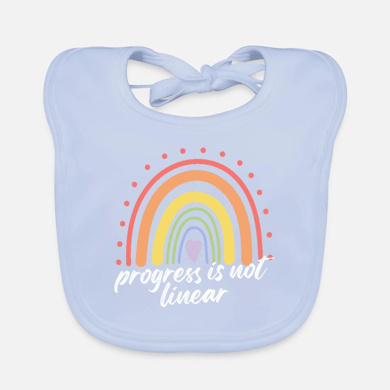 Progress Is Not Linear Special Education Teacher Organic Baby Bibs