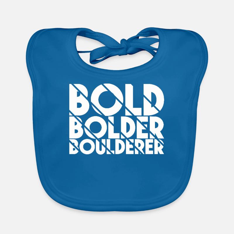 Bloc Bold Bolder Boulderer Bavoir bio Bébé