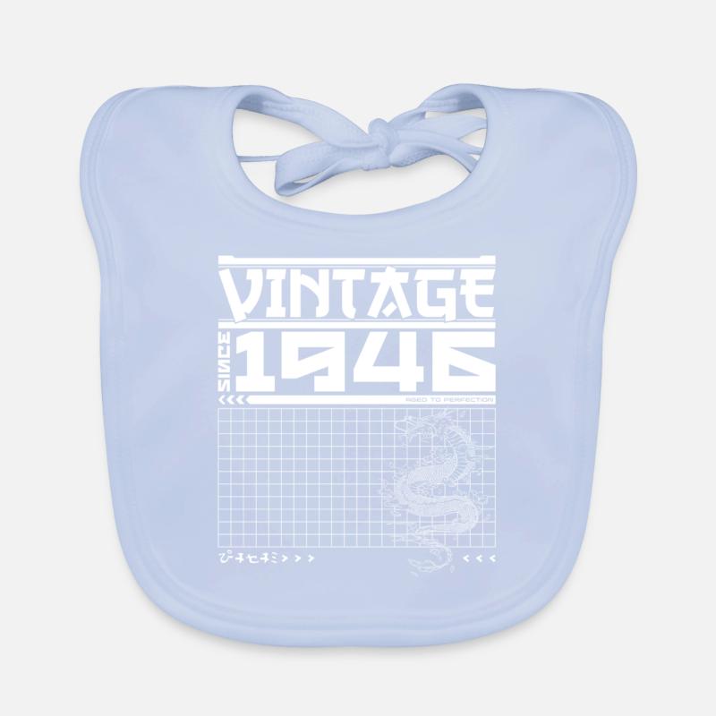 Samurai Power seit 1946 - 79. Geburtstag Drache Baby Bio-Lätzchen