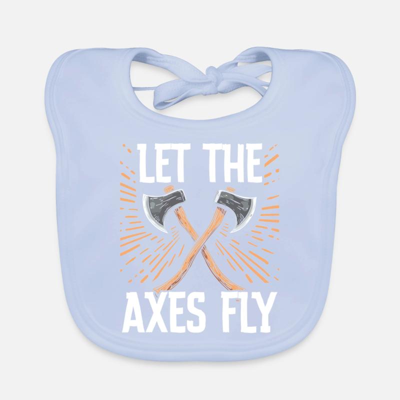 Axt Werfen Axt Werfer Axe Throwing Baby Bio-Lätzchen
