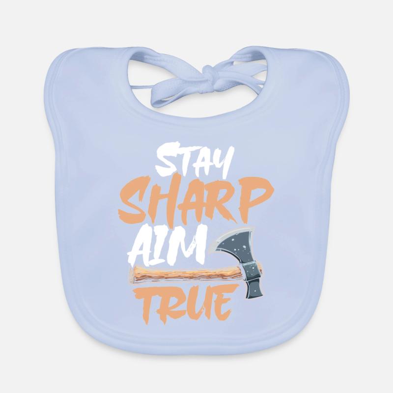 Axt Werfen Axt Werfer Axe Throwing Baby Bio-Lätzchen