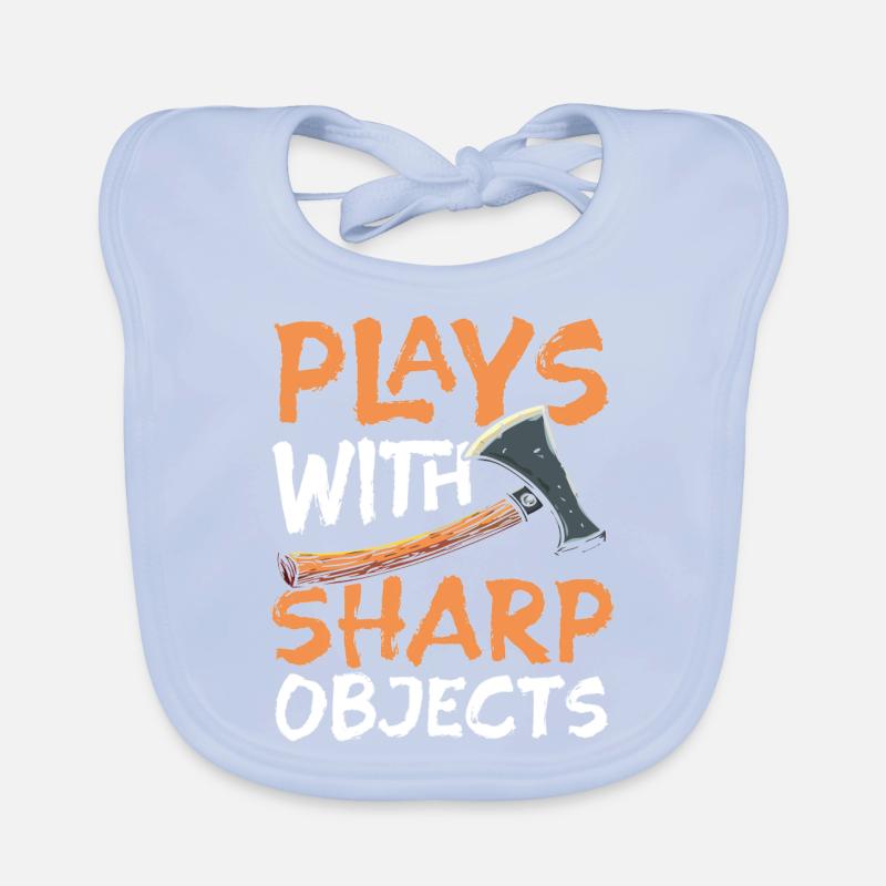 Axt Werfen Axt Werfer Axe Throwing Baby Bio-Lätzchen