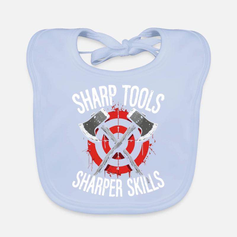 Axt Werfen Axt Werfer Axe Throwing Baby Bio-Lätzchen