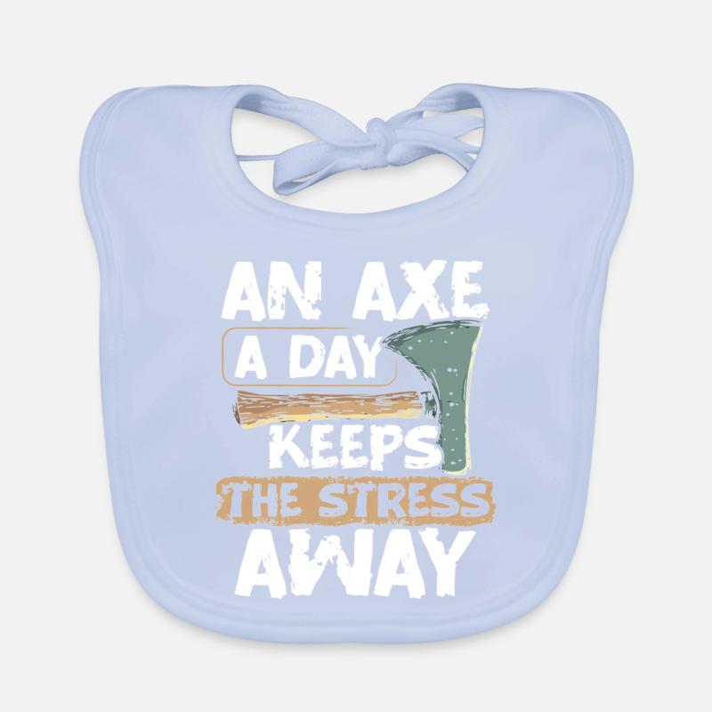 Axt Werfen Axt Werfer Axe Throwing Baby Bio-Lätzchen