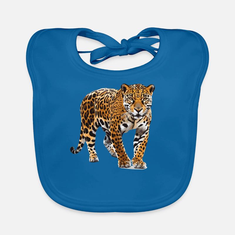 Jaguars Jaguar - Bavoir bio Bébé - bleu paon