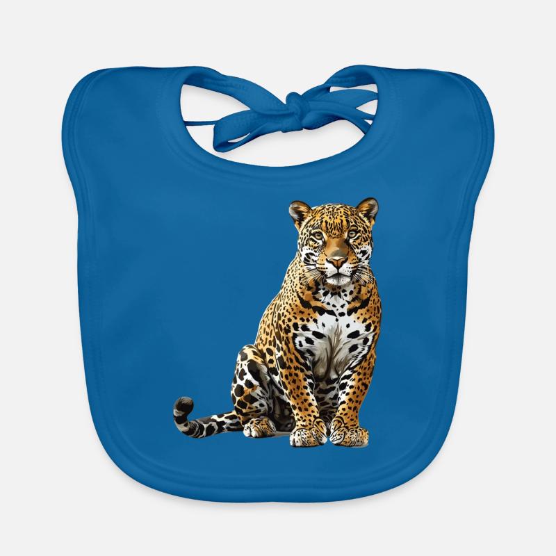 Jaguars Jaguar - Bavoir bio Bébé - bleu paon