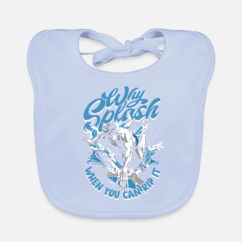 Plongée tremplinne Plongée tremplin Bavoir bio Bébé
