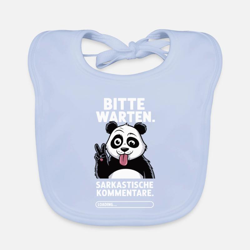 Sarkastischer Panda Baby Bio-Lätzchen