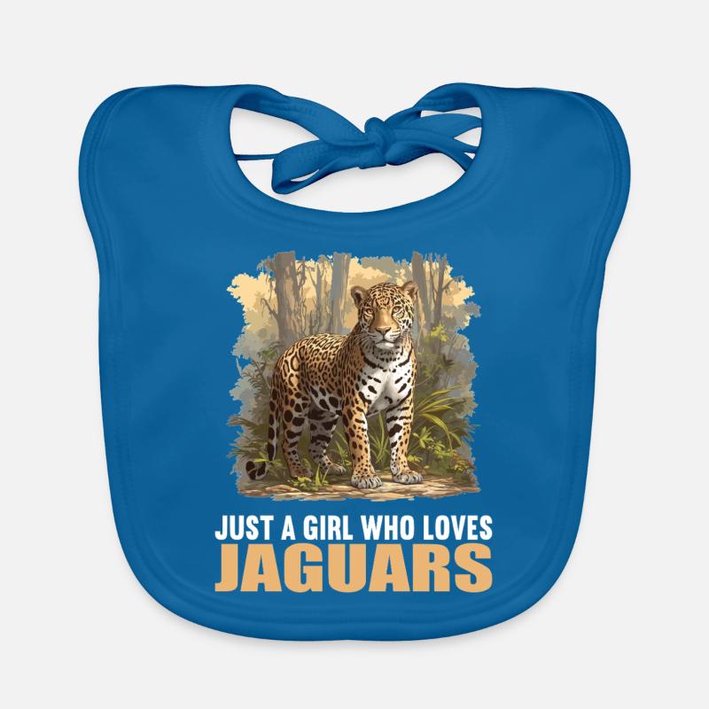 Jaguars Jaguar - Bavoir bio Bébé - bleu paon