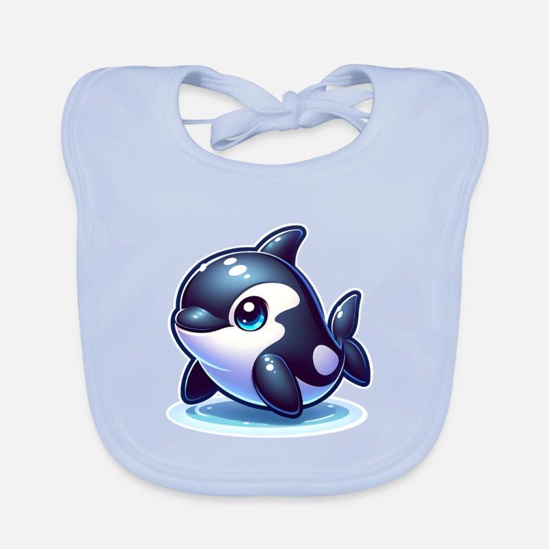 Orca Schwertwal Baby Bio-Lätzchen