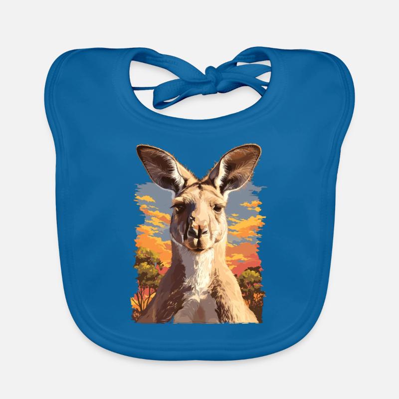 Kängurus Känguru Baby Bio-Lätzchen