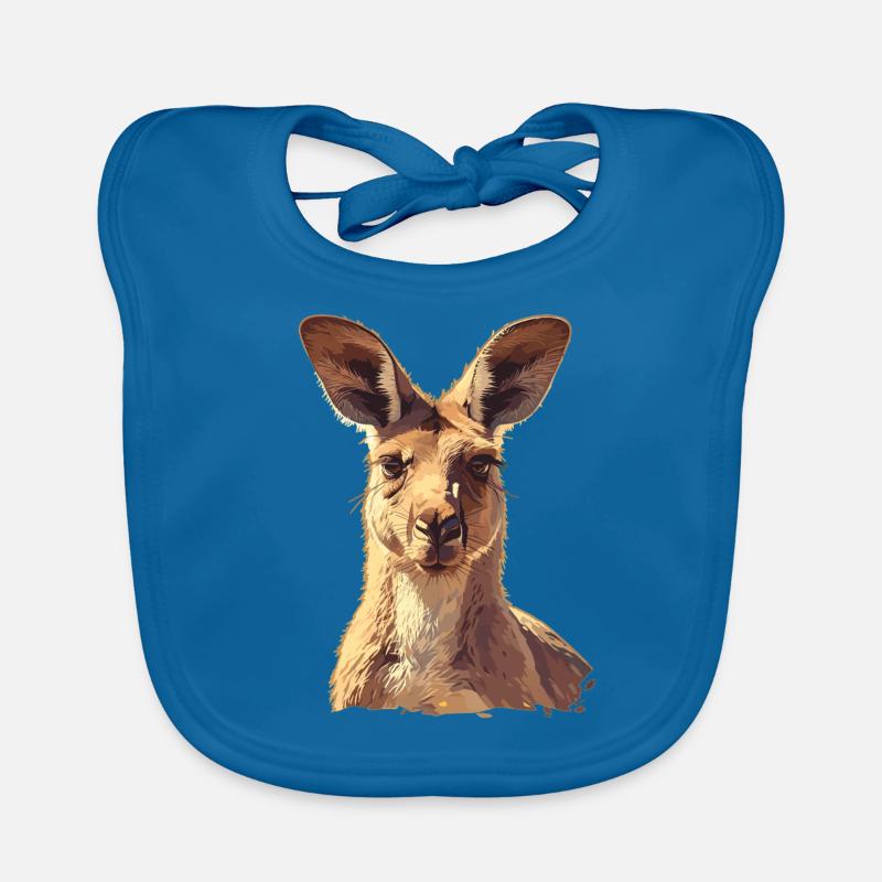 Kängurus Känguru Baby Bio-Lätzchen