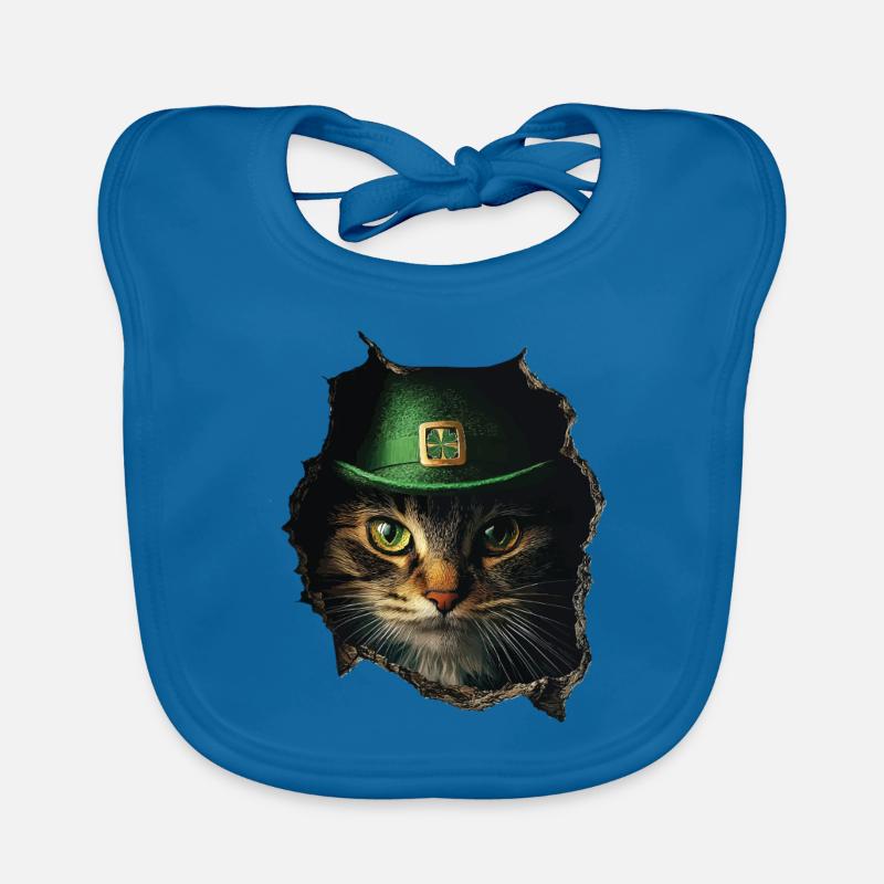 St. Patrick Katze Baby Bio-Lätzchen
