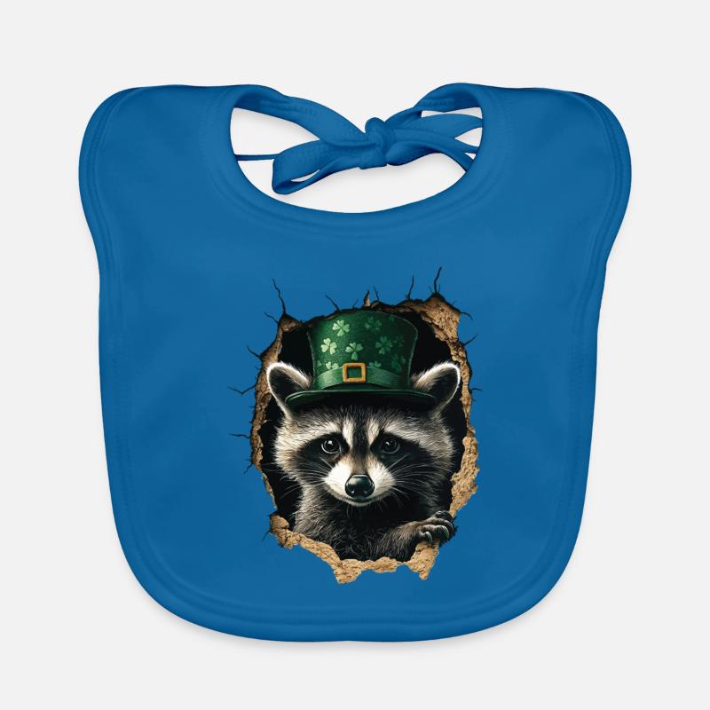 St. Patrick Waschbär Baby Bio-Lätzchen