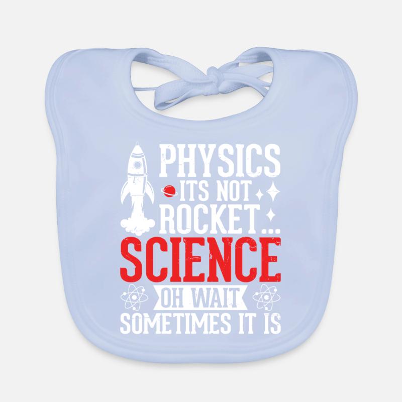 Physics Its Not Rocket Science Funny Physician Organic Baby Bibs