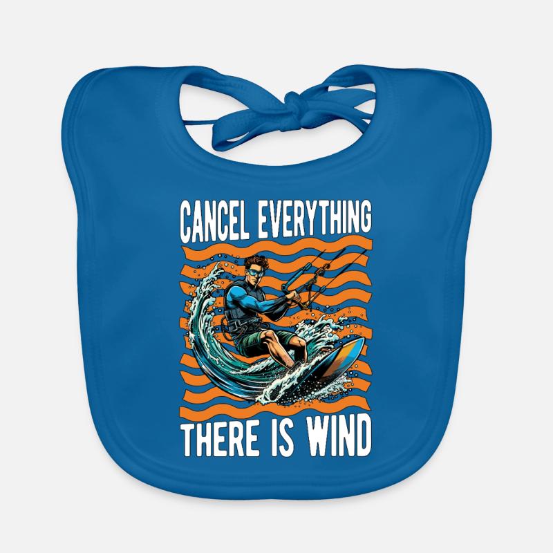 Kiteboarding Cancel Everything There Windsurfing Baby Bio-Lätzchen