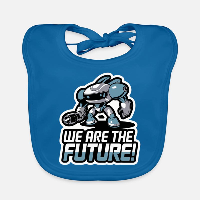 ROBOT, WE ARE THE FUTURE Organic Baby Bibs