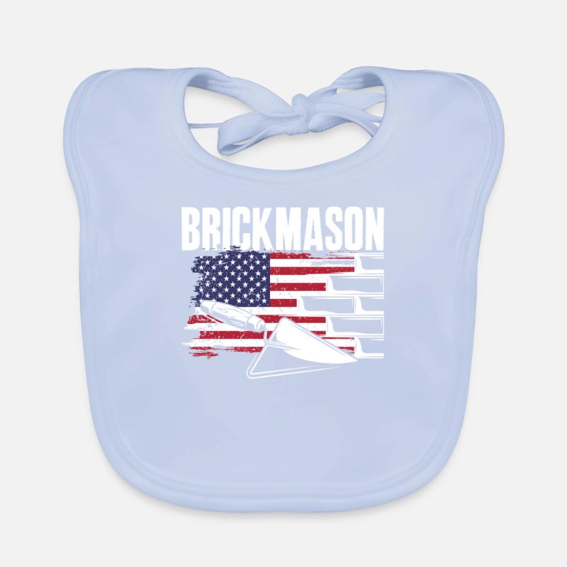 Bricklayer Bricklayer American Pride Organic Baby Bibs