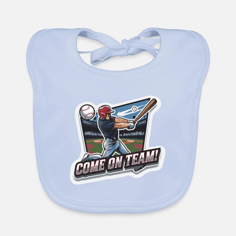 BASEBALL Baby Bio-Lätzchen