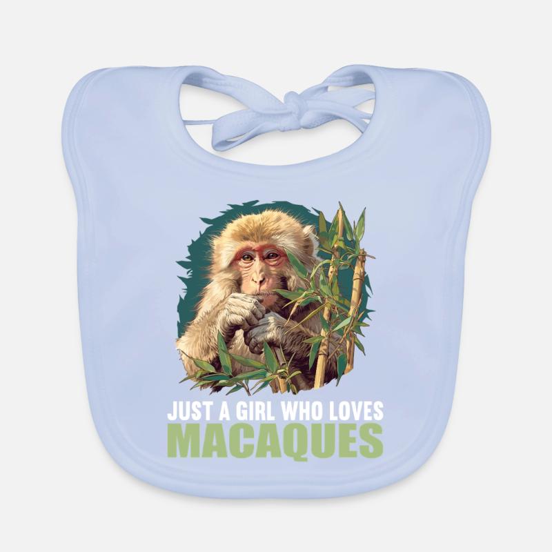 Macaque Macaque Bavoir bio Bébé