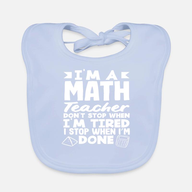 Mathe Lehrer Mathematik Geschenk Baby Bio-Lätzchen