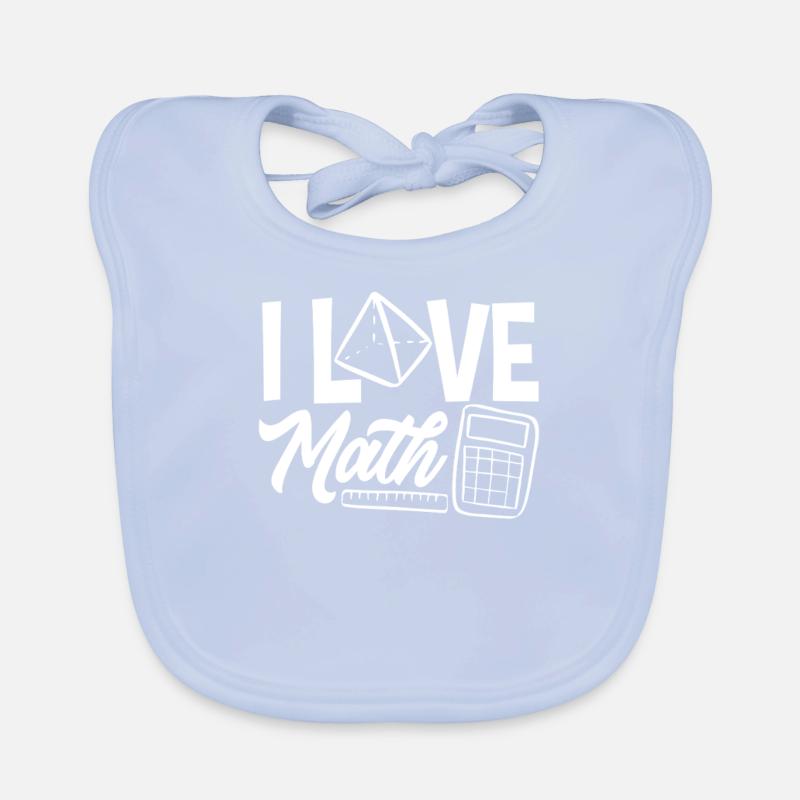 Math Teacher Math Gift Organic Baby Bibs