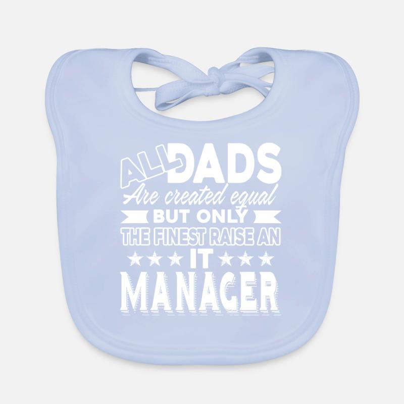 IT Manager IT Manager Dad Organic Baby Bibs