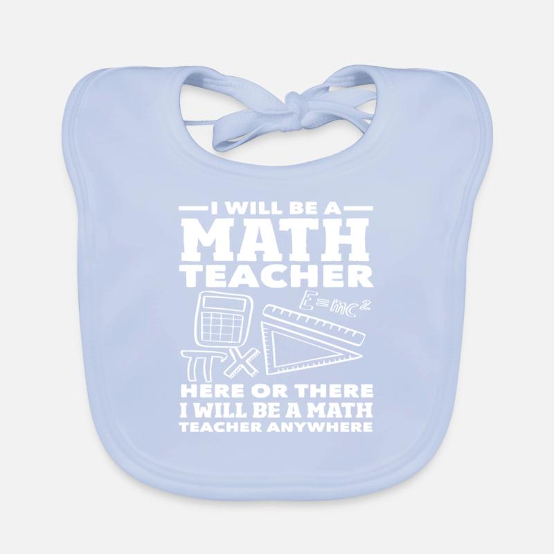 Math Teacher Math Gift Organic Baby Bibs