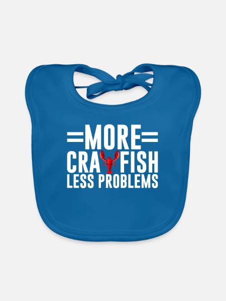Crawfish Gifts - Baby Bio-Lätzchen - Pfauenblau