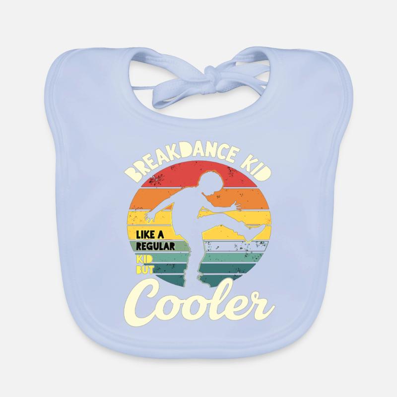 Breakdance Kid Breakdancer Retro Dance B-Boys Bavoir bio Bébé