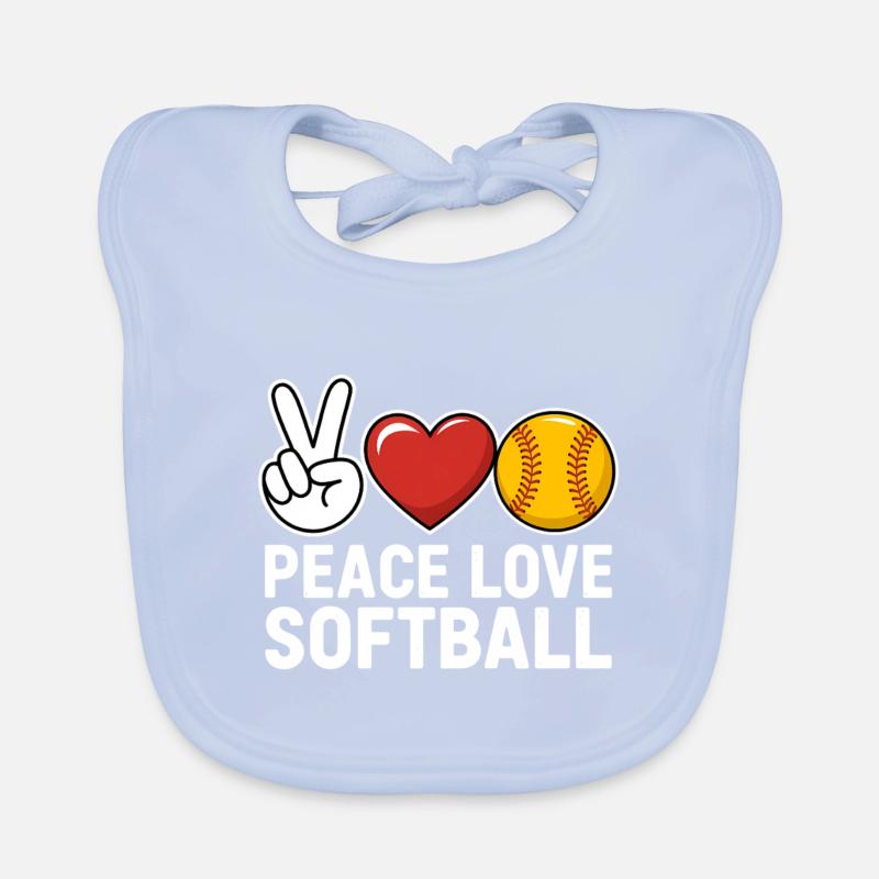 Softball Spruch Softball Lustig eSoftball Geschenk Baby Bio-Lätzchen