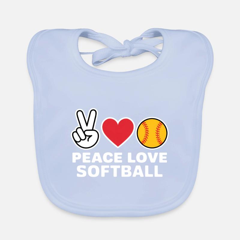 Softball Spruch Softball Lustig eSoftball Geschenk Baby Bio-Lätzchen
