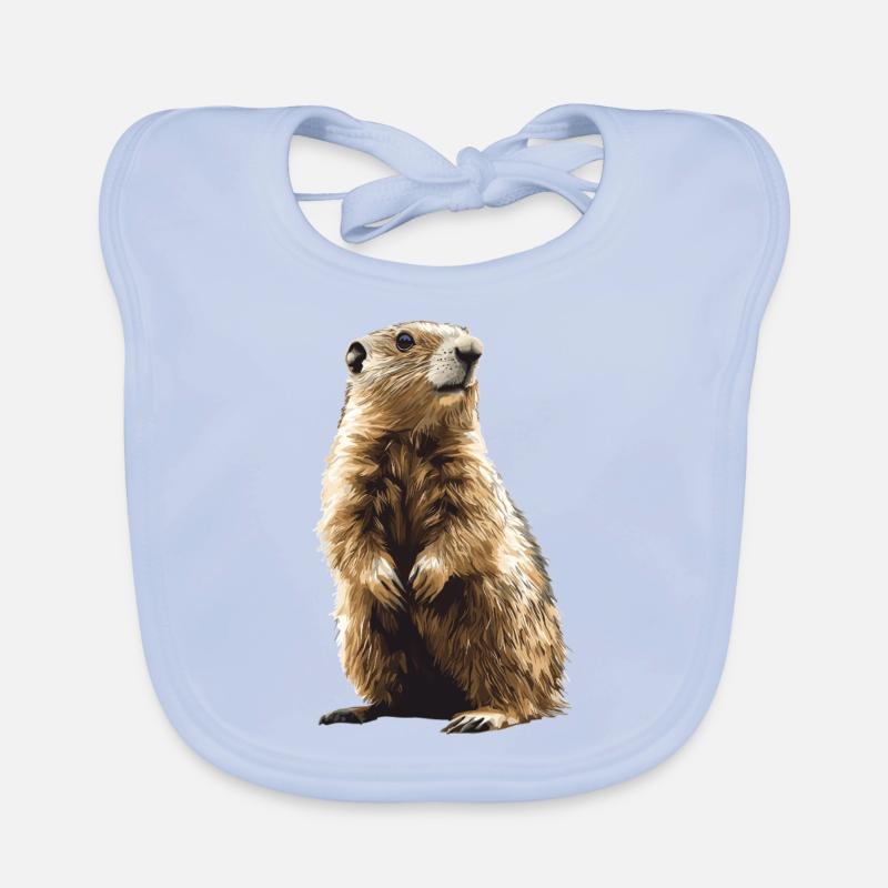 Murmeltiere Murmeltier Baby Bio-Lätzchen