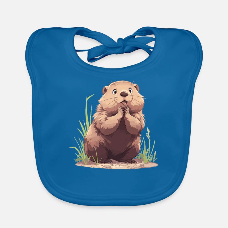 Murmeltiere Murmeltier Baby Bio-Lätzchen