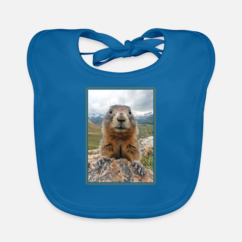 Marmottes Marmottes Bavoir bio Bébé