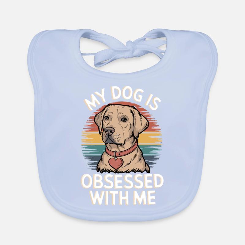 Mon chien est obsédé par moi Bavoir bio Bébé
