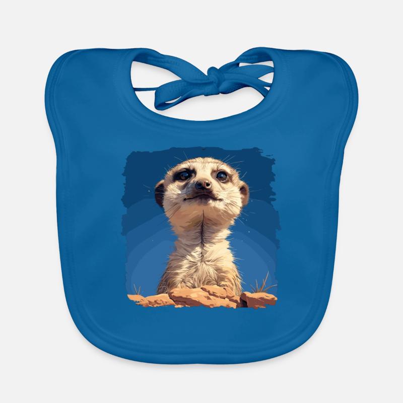 Meerkat Erdmännchen Baby Bio-Lätzchen