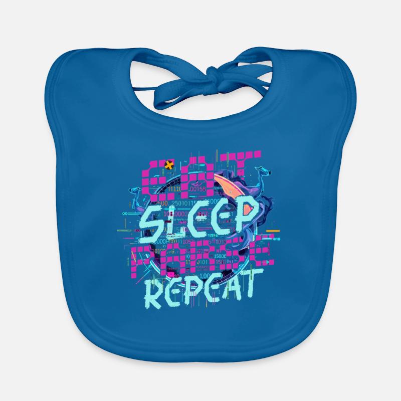 Computerlinguist Eat Sleep Parse Repeat Baby Bio-Lätzchen