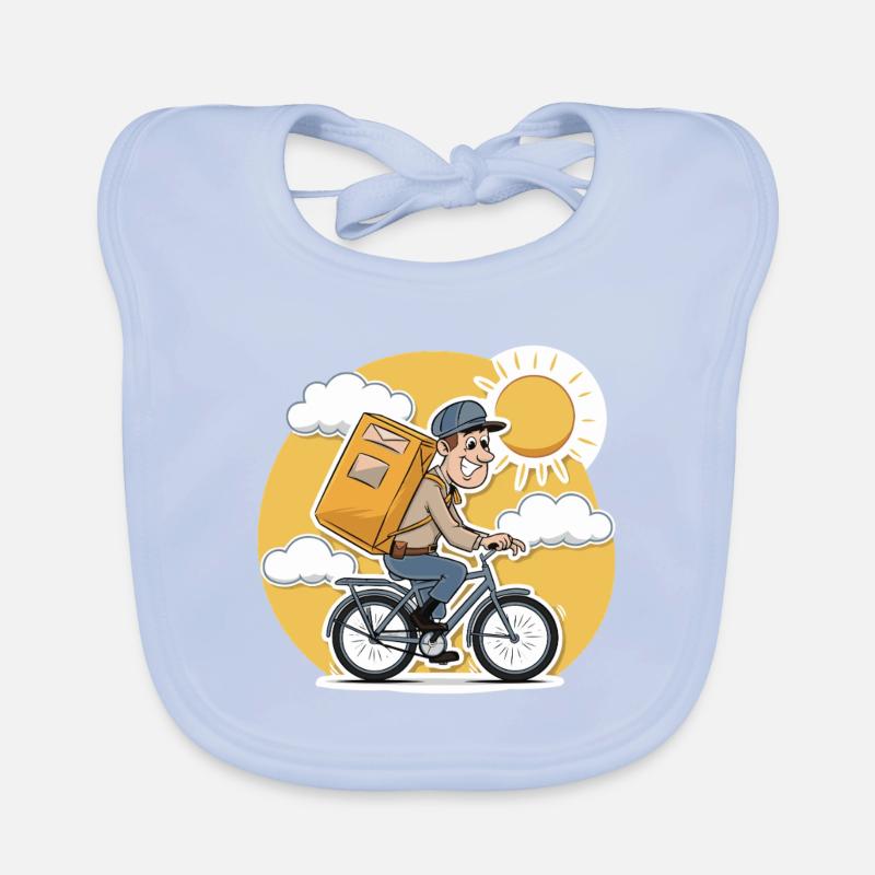 YOUR MAIL CARRIER Organic Baby Bibs